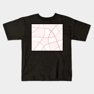 Abstract - pink and white. Kids T-Shirt